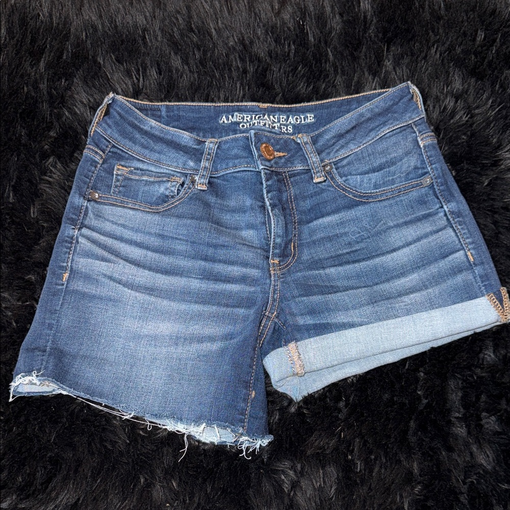 American Eagle Outfitters Women's Classic Blue Jean Shorts